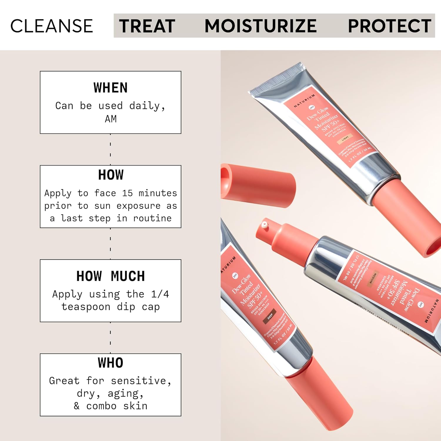 DEW-GLOW TINTED MOISTURIZER SPF 50