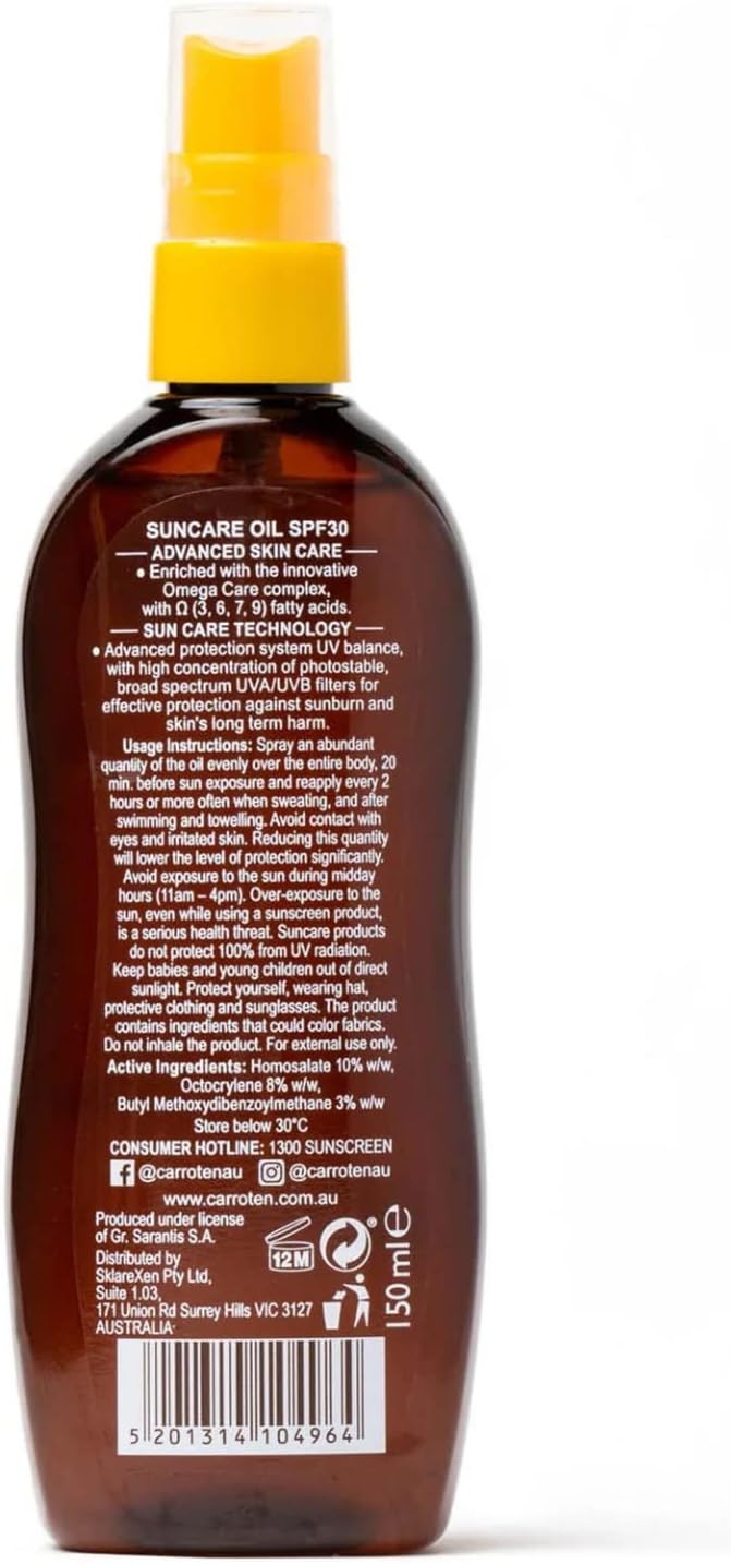 OMEGACARE TANNING OIL SPF 30