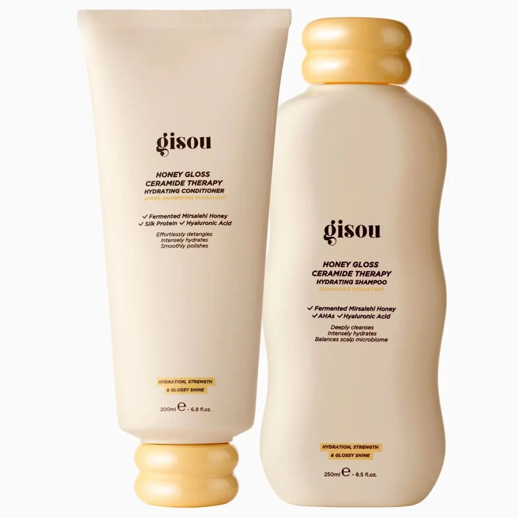 HONEY GLOSS CERAMIDE THERAPY HAIR WASH + CONDITIONER SET