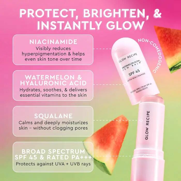 WATERMELON GLOW NIACINAMIDE DEW BALM SUNSCREEN STICK