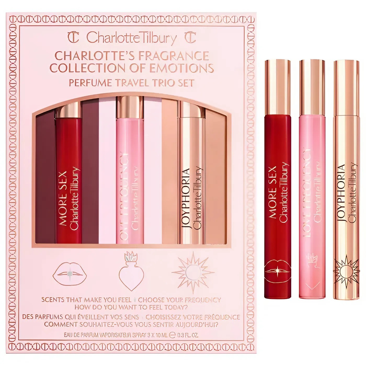 FRAGRANCE COLLECTION OF EMOTIONS PERFUME TRAVEL TRIO SET