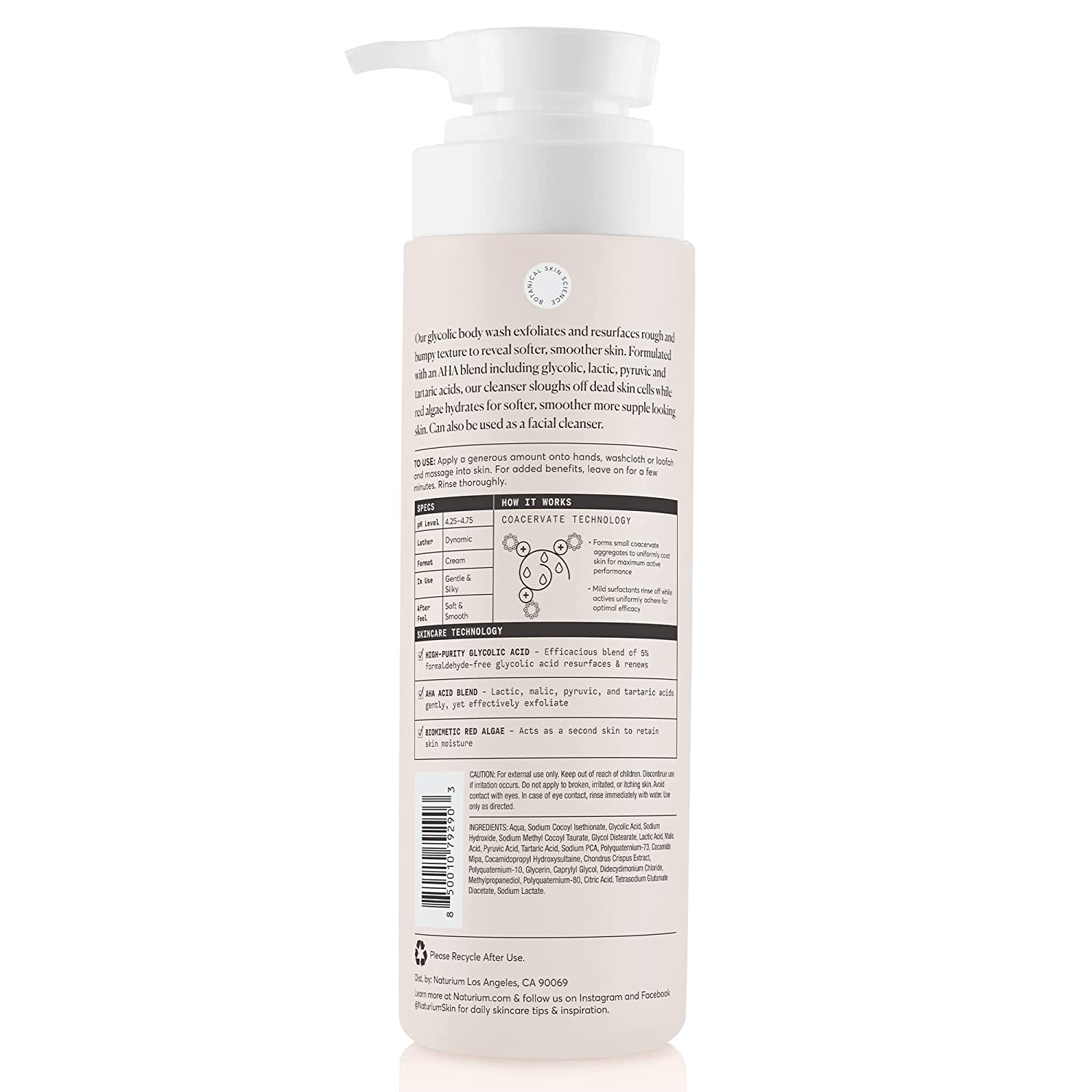 THE SMOOTHER GLYCOLIC ACID EXFOLIATING BODY WASH