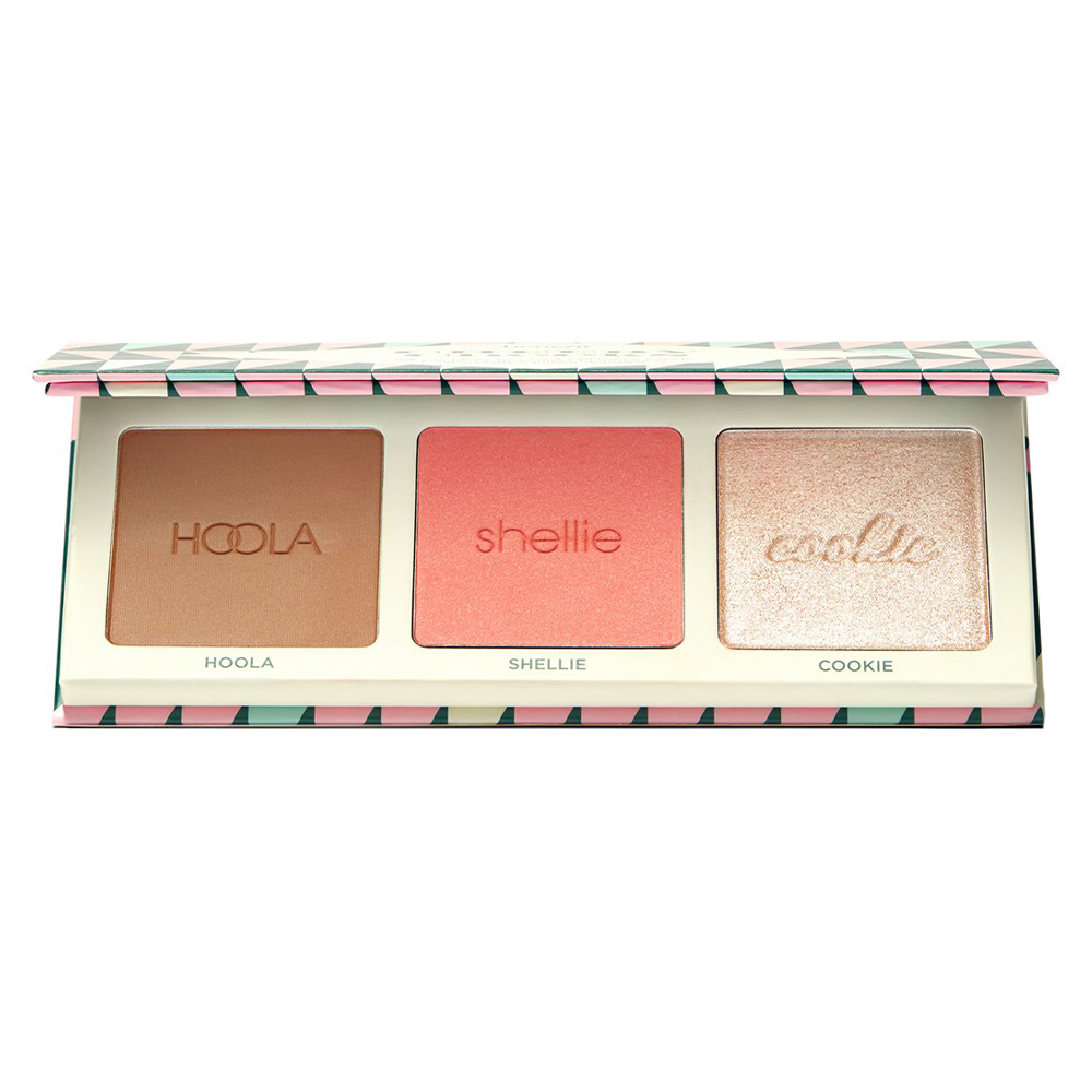 CHEERY CHEEKS HOOLA BRONZER, BLUSHER AND HIGHLIGHTER PALETTE