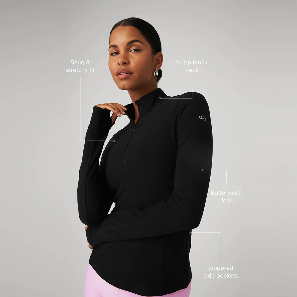 ALOSOFT 1/2 ZIP RAPID PULLOVER