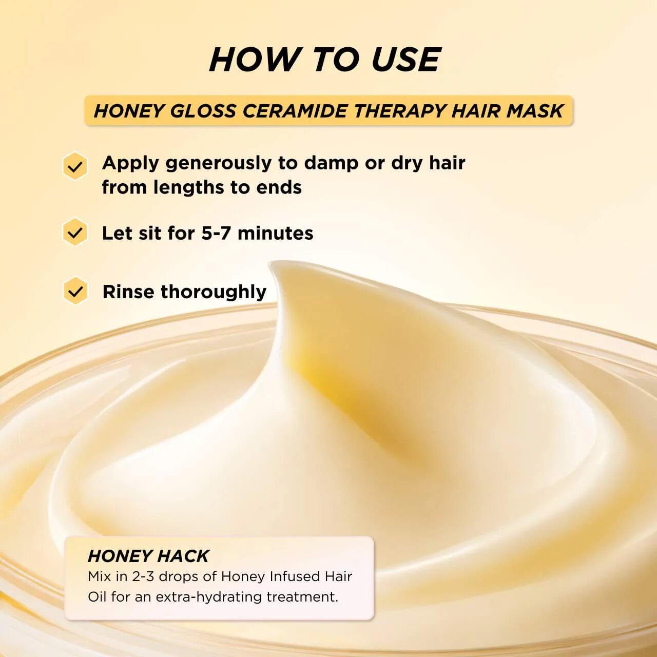 HONEY GLOSS CERAMIDE THERAPY HAIR MASK